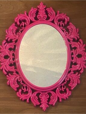 Brand New with Tags -Discontinued Rare, Ornate Wall Mirror Decor, Color: Pink